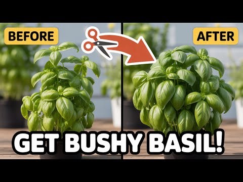 The Secret Basil Pruning Trick for Huge, Bushy Plants That Never Stop Producing 🪴