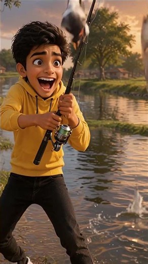 Village River Me Fishing - Meri Pehli Catch 😱🎣 #fishinglife #viral