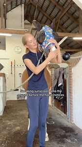 If you try to put sunscreen on your horse's nose...before your horse realizes you're coming back with “that white stuff” 🐴☀️ #horze #bvertigo #summertime #sunscreen #ninja #horses #somefun | Horze