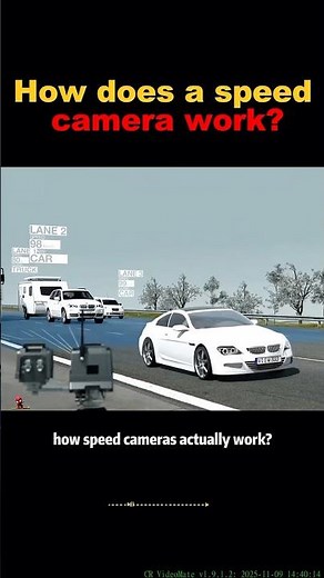 How does a speed camera work? ##knowledge #shortvideo