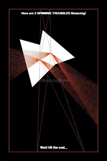 This Spinning Triangle Animation Will Blow Your Mind! #satisfying #viral #simulation