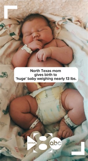 OH BABY! 🍼👶🏻 ‘Canyon’ was born in Arlington, TX at nearly 13 lbs, and his family has already nicknamed him ‘Grand Canyon.’ This fun story airs tonight on @wfaa #news #dfw | Adriana De Alba