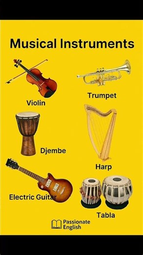 Music instruments #EnglishTeaching #LearnEnglish #TeachEnglish #ESL #EFL