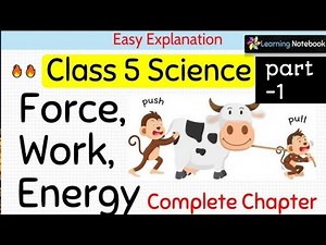 Force, energy and simple machine|| full explanation science, chapter -3,class -5