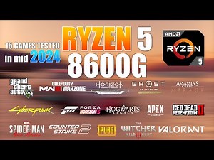 Ryzen 5 8600G Gaming Test in mid 2024 - Test in 15 Games