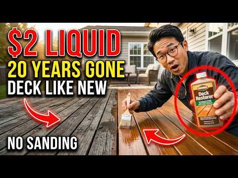 I Spent $2 at the Hardware Store and Reversed 11 Years of Deck Gray in 3 Hours
