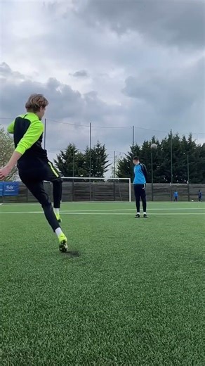 Impossible Curve Shot! 😱⚽ #footballinaction