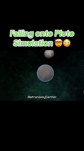 Falling onto Pluto Simulation 🤯😳