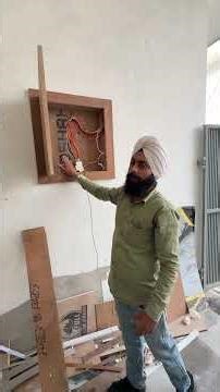 Complete meter box #shortsvideo #interiordesign #wooddesigner #home #meter