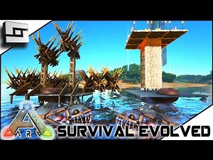 ARK: Survival Evolved - BUILDABLE PLESIO SADDLE! ELEVATOR! BALLISTA! S2E18 ( Gameplay )