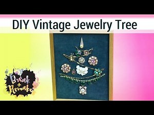 DIY Vintage Jewelry Tree - nontraditional Christmas tree