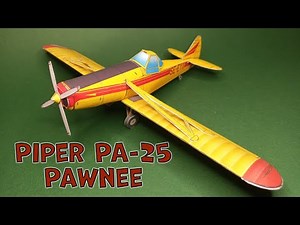 Piper PA-25 Pawnee Paper Model | How to Make a Paper Airplane Model | Paper craft | Paper Aircraft