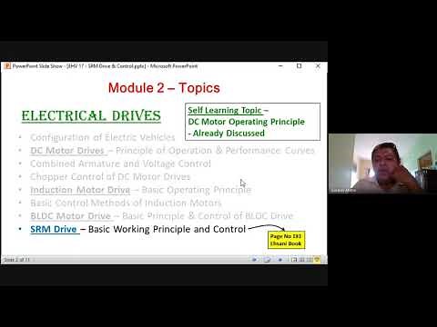 EHV - Lecture 17 - Switched Reluctance Motor (SRM) Principle and Speed Control