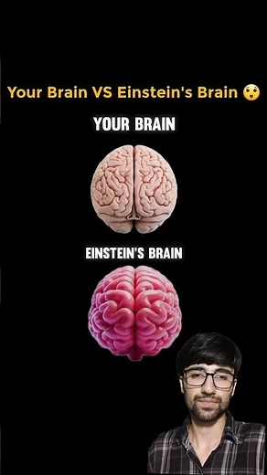 Normal brain vs Einstein's brain 😱 #facts #science #trending #experiements #sciencefacts #physics