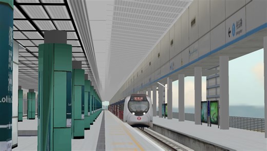 【OpenBVE 港铁】东铁线落马洲支线（北行）｜上水→落马洲｜附上TFO测试