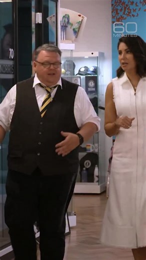 25K views · 89 reactions | The world’s smallest playing cards. A size 29 shoe. The world’s oldest vomit. Where are all these curiosities stored? Inside the London headquarters of Guinness World Records. | 60 Minutes | Facebook