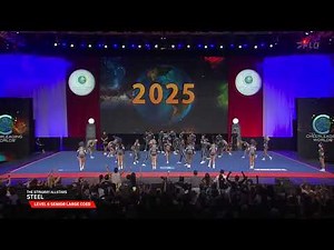 The Stingray Allstars Steel 2025 L6 Senior Large Coed SEMIS 2025 The Cheerleading Worlds