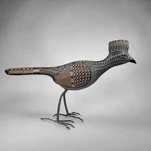 Large RARE 2004 FIMO Polymer Clay Roadrunner Sculpture by Jon Stuart Anderson - Etsy
