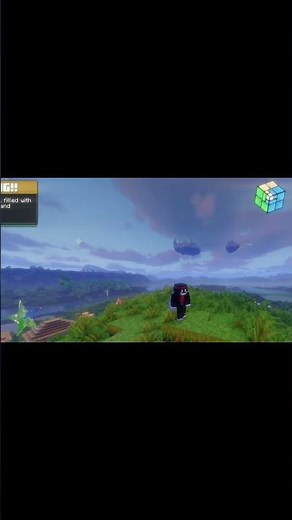This is Minecraft but with distant horizons and chunky mod-these mods help increase ur load chunk