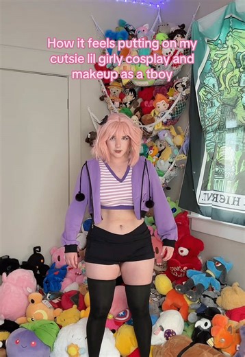 What is cosplay if not drag for weebs and shut in nerds 🤔 #tboy #femboy #cosplay #transmasc #astolfo