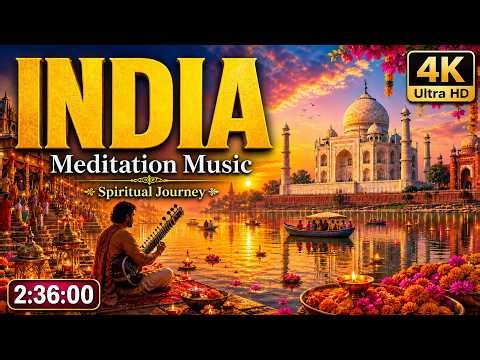 INDIA 4K Ultra HD | Relaxing Indian Meditation Music, Spiritual Journey, Sleep & Yoga
