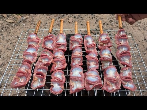 Roasted Chicken Gizzard with Yummy Sauce | Chicken Gizzards Grilling Recipe