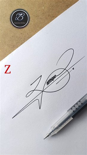 Letter Z Attractive Signature Design | Signature Idea