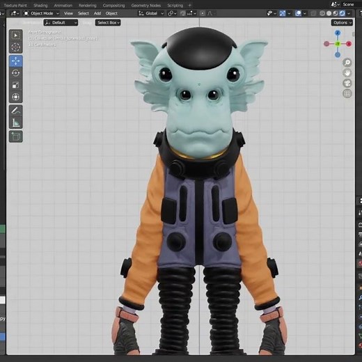 Alien Resizable ArtToy- 3d printable files