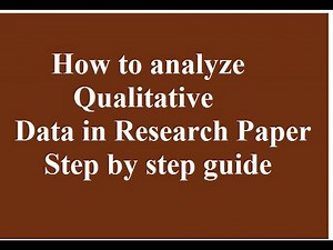 how to analyze qualitative data in research l how to analyze qualitative data l step by step guide