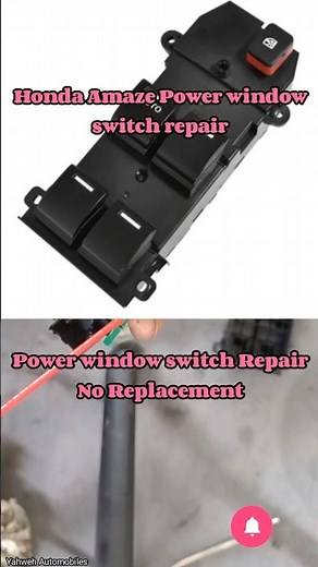 Power window switch Repairing No Replacement #automobile #electrical
