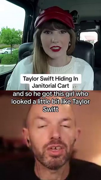 Taylor Swift Hides In Janitorial Cart What are your thoughts on her means of transportation? | Paul Scheer
