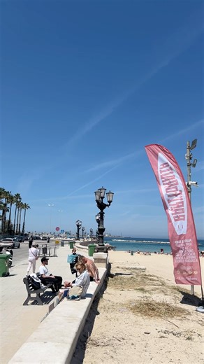 Bari Sea View 🇮🇹 Relaxing Bench Vibes 🌊 #italy #pugliaitaly