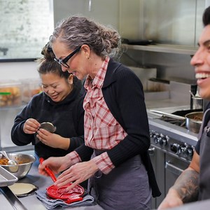 Practice makes perfect! ZoëBakes learns how to prepare flavor-packed empanadas from chefs José and Ngia on #ZoeBakes. On today’s new episode of #ZoeBakes, it’s all about hand pies—watch on TV at 2/1c on #MagnoliaNetwork or stream on discovery or the #MagnoliaApp. | Magnolia Network