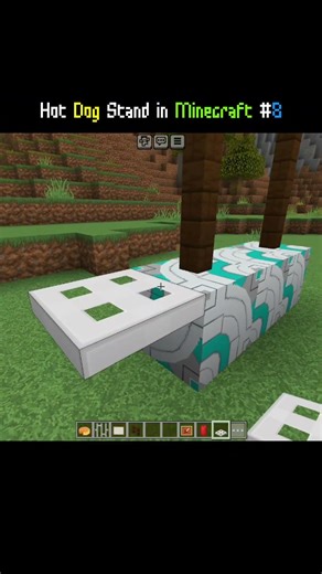 Minecraft Hot dog Stand 🐕 | Build hack #8 🔥... #minecraftshorts #minecraft