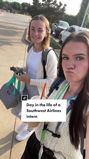 Just finished my first full week working at @Southwest Airlines so I thought I’d make a little day in the life 😋✈️ comment where i should travel to first!!! #campusreach #swa #southwestairlines #intern #dallas #video