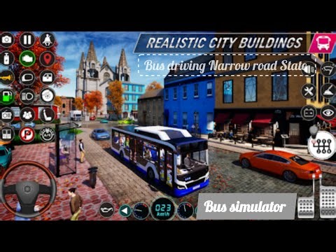 👉🏻Narrow road state bus driving ✅🔥reslistic bus and features 💥💯