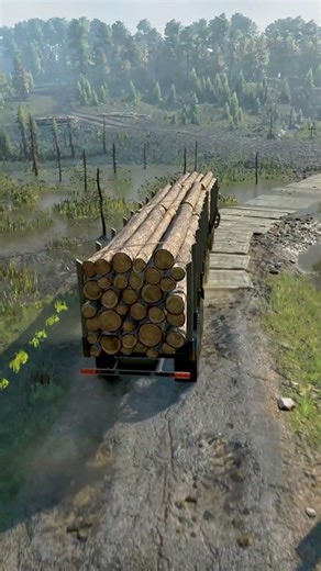 best truck to medium logs transfer | SnowRunner