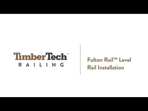 TimberTech Fulton Rail Level Installation