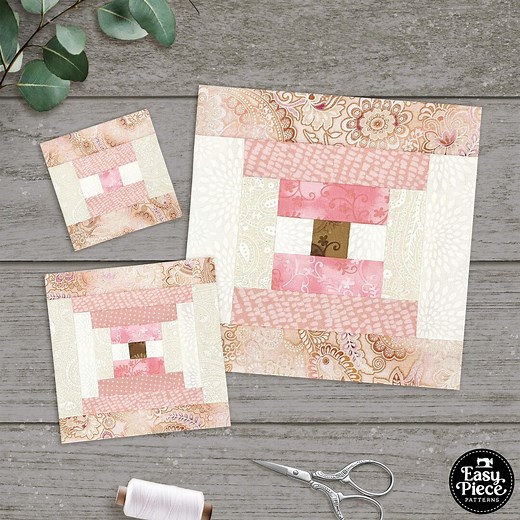 Courthouse 6 Sizes, 3 Variations, 3" 4" 5" 6" 8" 10". FPP Foundation Paper Piecing Patterns - so Easy! PDF Download. - Etsy