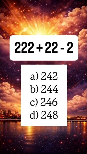 Can you solve it correctly ? Comment your answer below! Follow me for more math quizzes