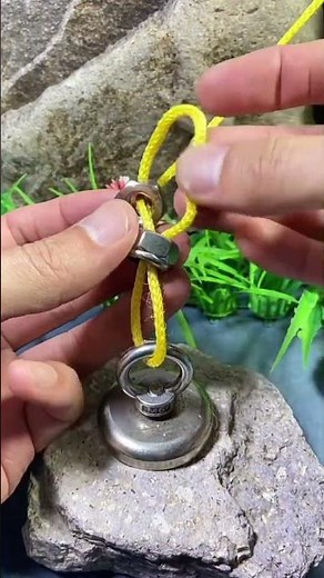 Genius No-Knot Rope Locking Hack Using Simple Metal Nuts