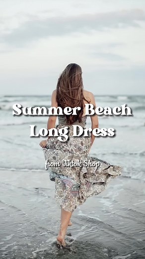 Summer Beach Long Dress from TikTok Shop