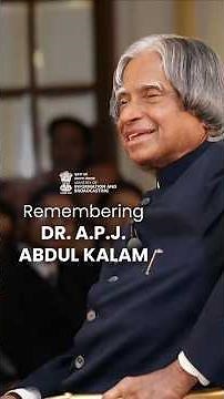 Remembering Dr. A. P. J. Abdul Kalam, a leader whose greatest legacy lives on in the minds