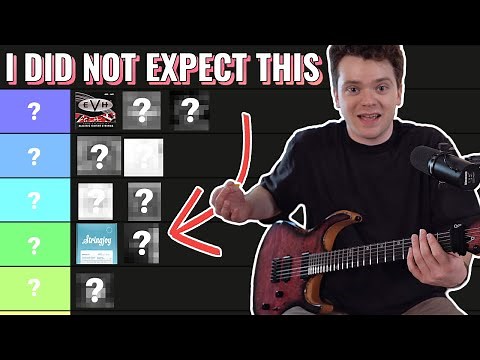 Blind ranking 10 brands of guitar strings