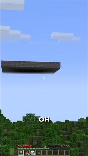 Checking Out The Floating Bedrock #minecraft #shorts