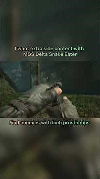 I want Side Ops (VR Missions) | Metal Gear Solid DELTA Snake Eater