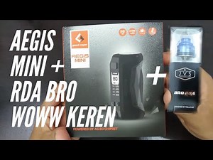 Vape terbaik 2019 Aegis Mini Mod tahan air dan tahan banting disanding dengan rda imut best flavour