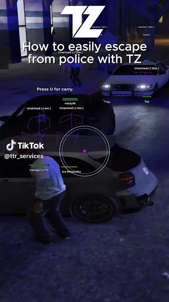 GTA Police Chase Getaway in FiveM