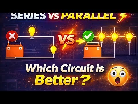 🔌 Series & Parallel Connection आसान भाषा में 😍 | Full Example ⚡ #viralvideo 