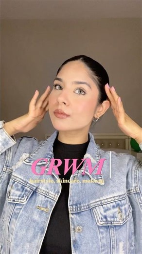 GRWM: Sleek Hair + Soft Glam Makeup Routine 🤍 Under 20 Seconds